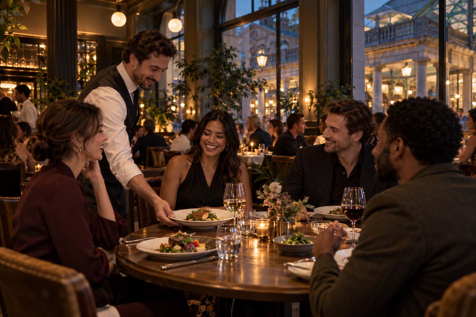 Dining around the Covent Garden Piazza